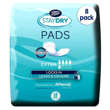 Extra Pads For Light To Moderate Incontinence 8 Pack Bundle “ 80 Liners